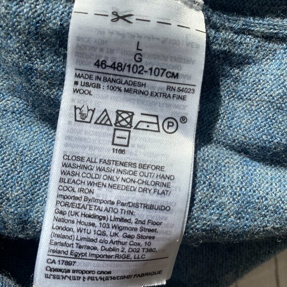 Banana Republic Merino Wool Quarter Zip Sweater - Flawed - Picture 6 of 7